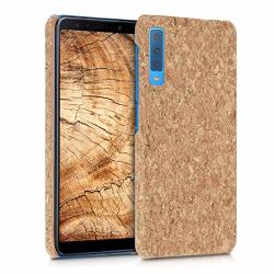Kwmobile Samsung Galaxy A7 2018 Case - Protective Cork Cover For Samsung Galaxy A7 2018 - Light Brown