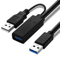 Active USB3.0 Extension Cable 30 Ft - Nc Xqin Superspeed USB 3.0 Active Extender Cord Repeater Booster Type A Male To Female For External