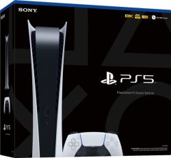Sony Playstation 5 - Digital Edition - 825GB SSD Console - Glacier White PS5