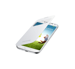 Flip Case For Samsung S4 In White S-view - 1+