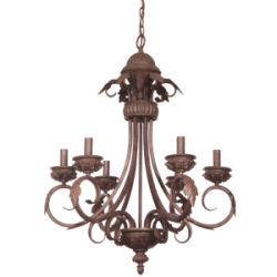 Bright Star Lighting - Metal And Resin Chandelier