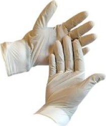 Powdered Latex Examination Gloves Large Box Of 100