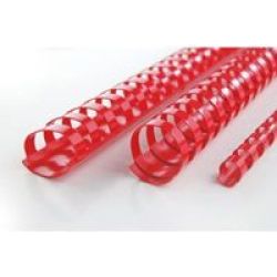 Rexel Combbind 21 Loop Pvc Binding Combs 16MM Box Of 100 Red