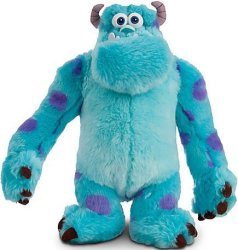 Disney 13" Blue Sulley Pixar Monsters Inc University Stuff Deluxe Kid Plush Toy