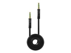 Ipod Classic 160GB Tangle Free Flat 3FT Auxiliary 3.5MM Audio Cable Adapter Black