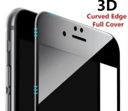 Ikazen Curved Edge 3D Full Screen Tempered Glass Protector For Iphone 7 Plus - Black