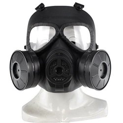 Fenglintech Halloween Mask - Childrens Costume Masks - Dual Anti-dust Industrial Chemical Gas Mask For Cosplay Party - Black