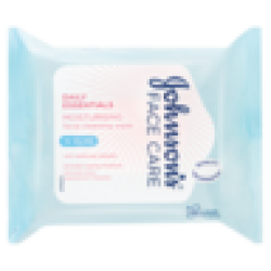 Johnsons Johnson's Daily Essentials Moisturising Facial Cleansing Wipes 25 Pack