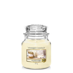 Candle Jar Soft Wool & Amber Med