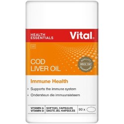 Vital Cod Liver Oil Immune Support 90 Capsules