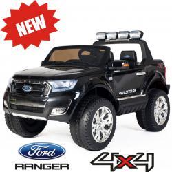 SA Scooter Shop Kids Electric Cars Ford Ranger F650 Black Ride On Car 4 Wheel Drive And Rubber Tyres