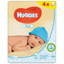 Huggies Pure Wipes 4X56S