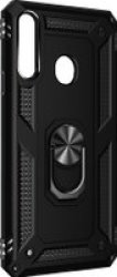 Shockproof Armor Stand Case For Samsung Galaxy A20S SM-A207F Black