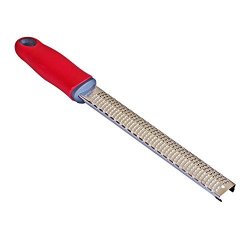 Beeasy Cheese Grater & Zester 18 8 Stainless Steel Blade Red