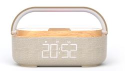 S29 Alarm Clock With Bluetooth Speaker Wireless Charging Function