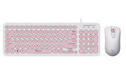 Asus Alcatroz Jellybean U2000 Keyboard And Mouse - White peach