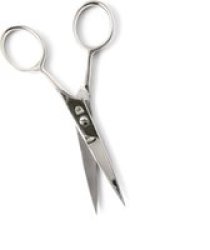 Beard Scissors Nickel Plated Fu 1405 N - 4.5 Inches