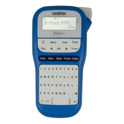 Brother P-touch Handheld 2 Line Label Printer Blue 6-12MM Tape