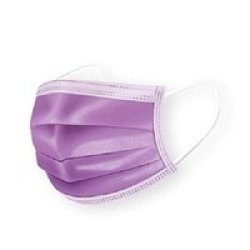 Kids 3-PLY Disposable Face Mask Purple Pack Of 50