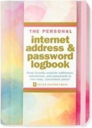 Internet Log Bk Watercolor Sunset Address Book