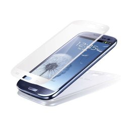 Seidio SPTSSGS3-WH Vitreo Tempered Glass Screen Guard For Samsung Galaxy S III - 1 Pack - Retail Packaging - White