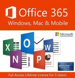 Deals on Instant Microsoft Office 365 Lifetime Account 5 Devices 5TB ...