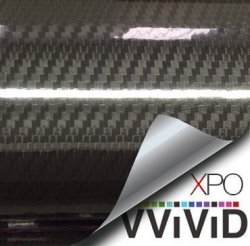 VViViD Epoxy High Gloss Black Carbon Vinyl Automotive Wrap Film Diy Interior Exterior Easy To Install No Mess 2.5FT X 5FT