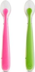 Munchkin Silicone Spoons 2 Pack Supplied Colour May Vary