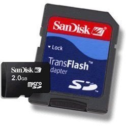 Sandisk 2GB Transflash Microsd Memory Stick Card For Samsung U520 U710 U740 M610 M500