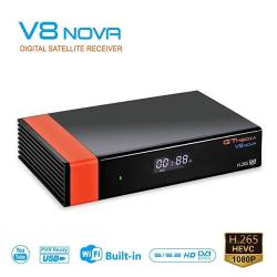 GT Media V8 Nova DVB-S2 Freesat Tv Satellite Receiver Free To Air Sat Decoder Digital HD 1080P Fta Receptor Built-in Wifi Support Cccam Iptv