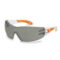 Uvex Pheos Safety Glasses White orange