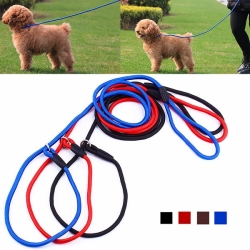 Nylon Pet Dog Puppy Training Leash Traction Lead Rope Belt & Adjustable Collar