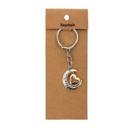 Keychain - Trinkets - Silver - Heart - Single - 3 Pack