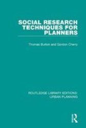 Social Research Techniques For Planners Paperback