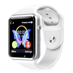 New Padgene Gsm Bluetooth Smart Watch With Camera For Samsung S5 Note 2 3 4 Nexus 6 Htc Sony And Other Android Smartphones White
