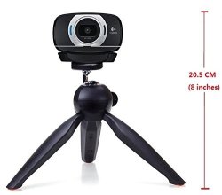 Webcam Tripod Mount Holder Stand For Logitech Webcam C922X C922 C930E C930 C920 C615 Black