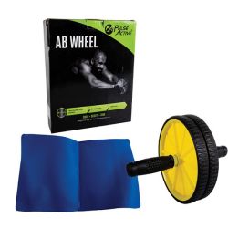 Ab Roller Wheel - Bpa-free Plastic - Black & Yellow - 2 Pack