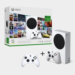 Xbox Series S 512GB White Console With Game Pass And Robot White Controller