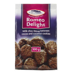Cape Cookies Biscuits Romeo Delights 1 X 500G