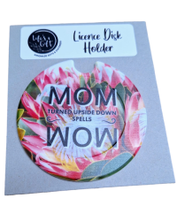 Licence Disk Holder - Mom & Blooming Proteas