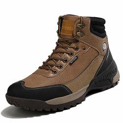 Men's Shoes Military Boots Hiking Shoes Mountaineer Climbing Sneakers Hunting Boots Khaki 8