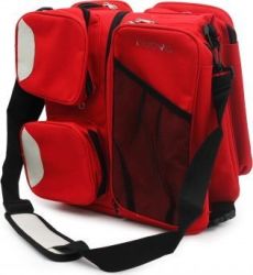Nuovo Baby 3-in-1 Carry Cot & Nappy Bag - Red