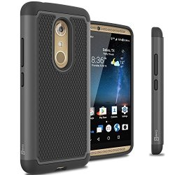 ZTE Axon 7 Case Coveron Slim Hybrid Hard Phone Cover Case For Axon 7 - Black