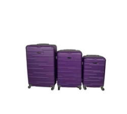 3 Piece Travel Suitcase Bag Set A03 ?? Purple