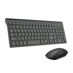 Jomaa - Ergonomic Design Wireless Keyboard And Mouse Set - Black
