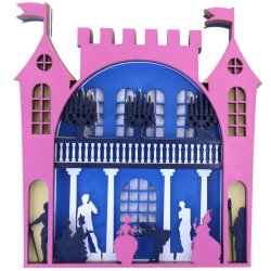 Arts And Crafts Wooden Multi Layered Paint Board Castle 1