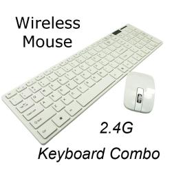 Wireless Keyboard And Mouse Set 2.4ghz - White
