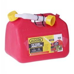 Addis - Jerry Can - Plastic - Petrol - 10 Litre - Small - 2 Pack