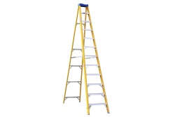12 Step Single Sided Partial Fibre-glass Ladder