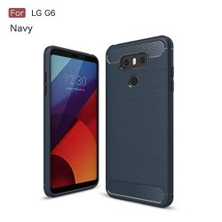 Coohole New Fashion Thin Soft Protection Silicone Gel Protective Case Cover For LG G6 Navy